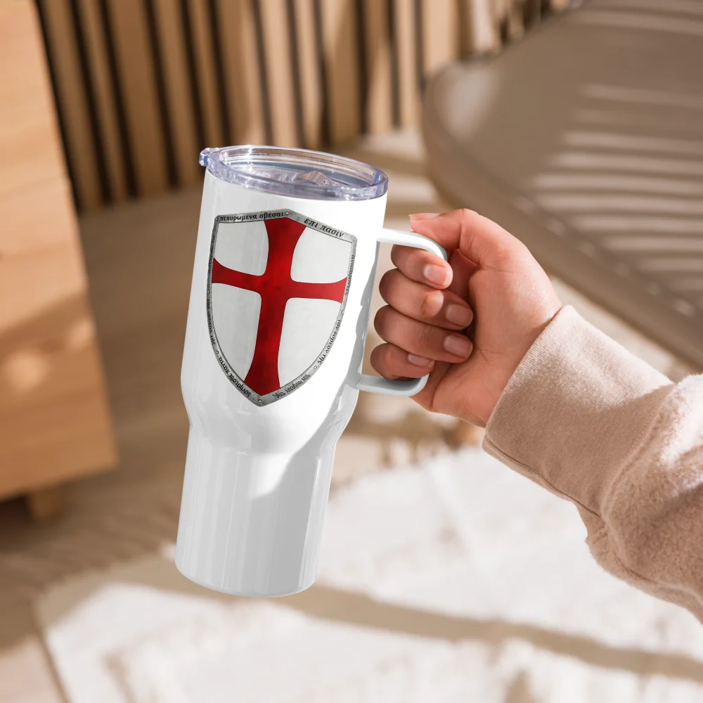 Roland's Shield Travel Mug with Handle